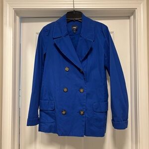 GAP Women's Royal Blue Pea Coat